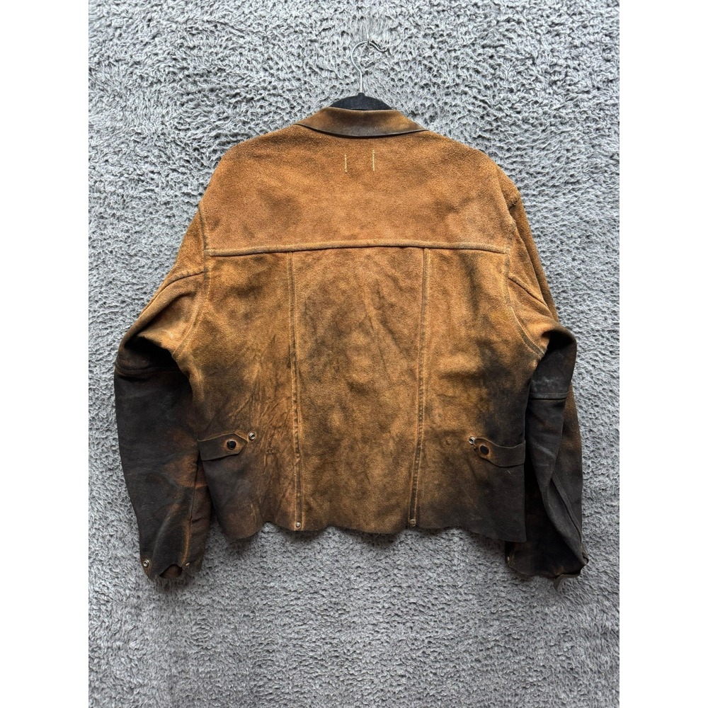Vintage Revco Genuine Suede Leather Wielding Jacket Brown Mens Size XL - Picture 2 of 11